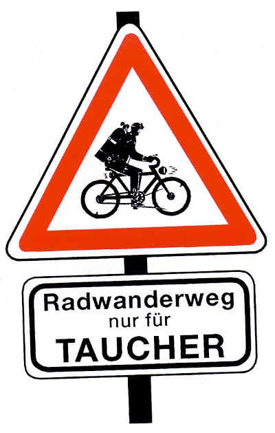Radwanderweg f�r Taucher